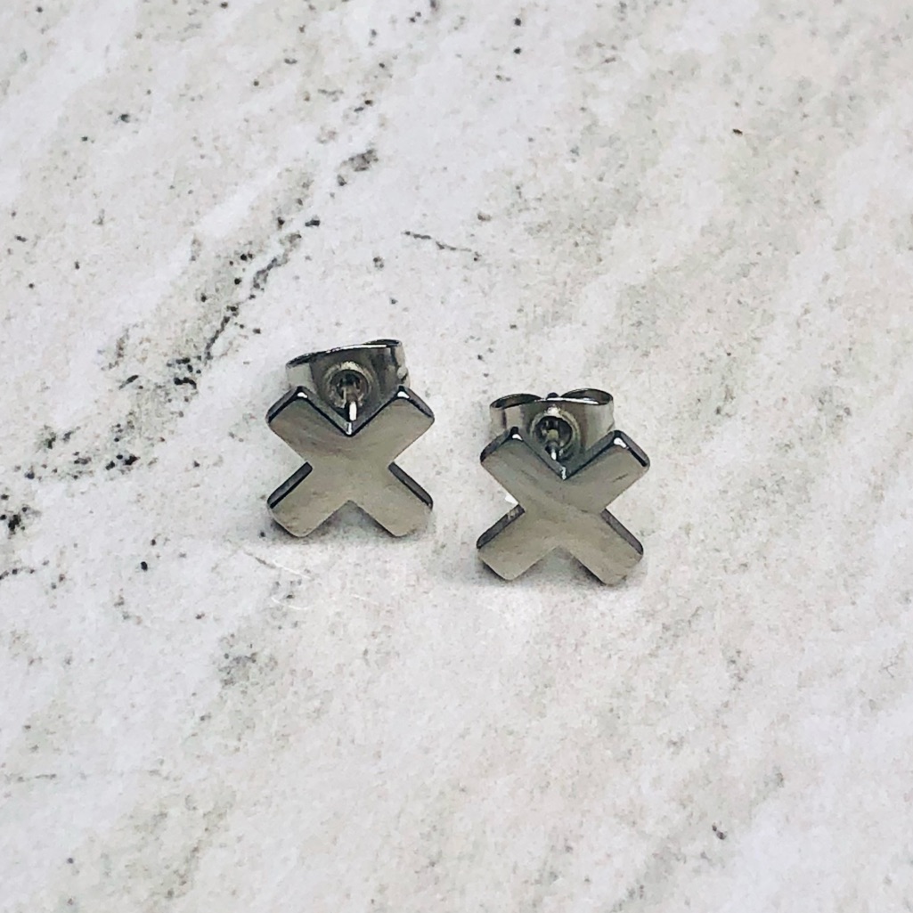 Surgical Steel Cross Earrings
